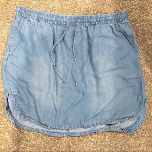 Merona Skirt Jean Mid Thigh Mini